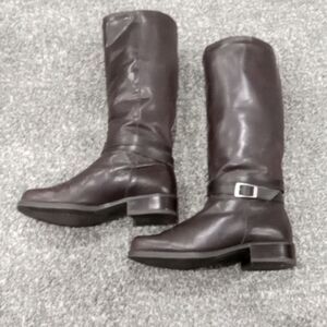 Vintage Santana  Bernice rich brown leather size 7M waterproof  knee high boots
